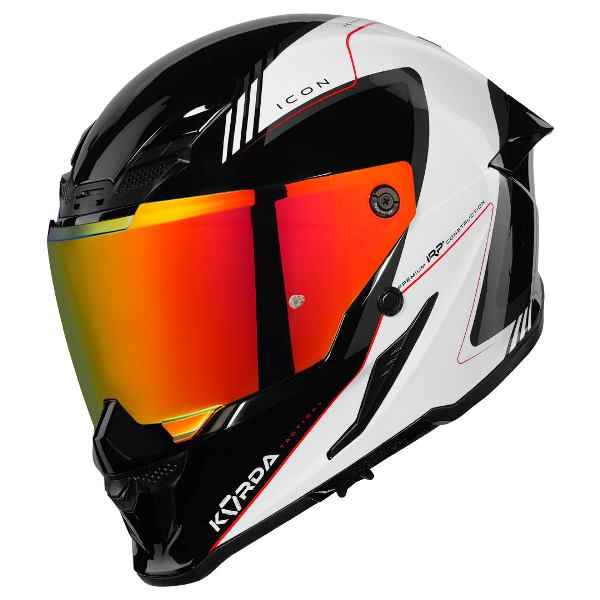 Korda Icon Nero Helmet (Gloss Red & White) - Image 5
