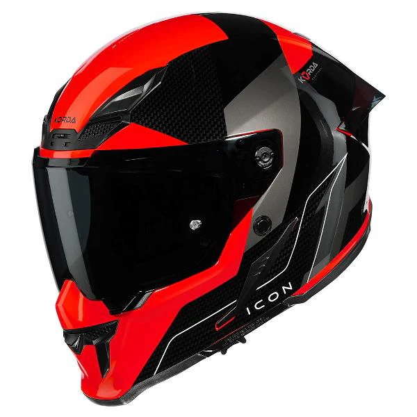 Korda Icon Nyx Helmet (Gloss Black & Red)