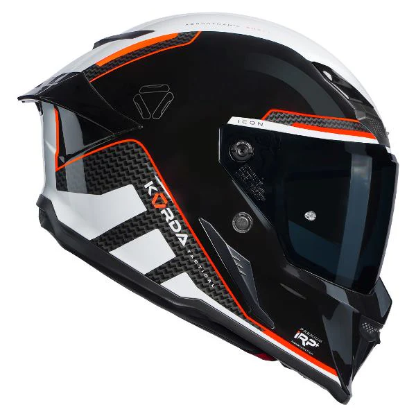 Korda Icon Tokio Helmet (Gloss White & Red) - Image 4
