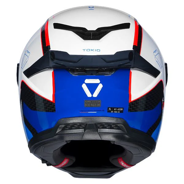 Korda Icon Tokio Helmet (Gloss White Red & Blue) - Image 2