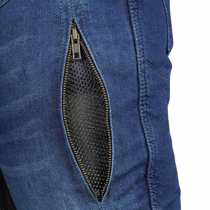 Korda Men's Heavy-Duty Riding Jeans - Blue - Image 5