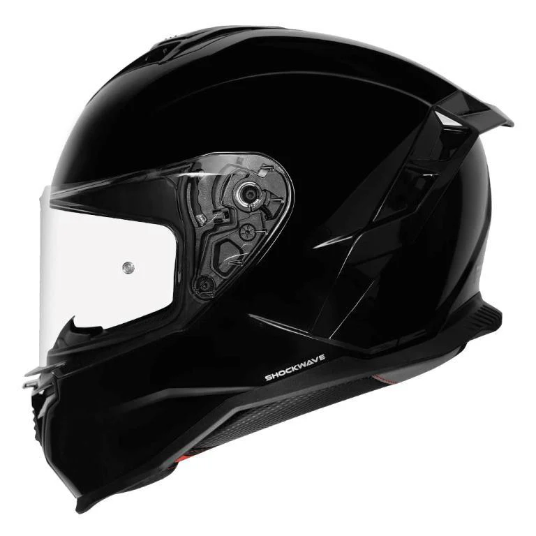 Korda Shockwave Solid Gloss Helmet - Gloss Black - Image 3