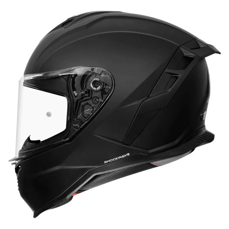 Korda Shockwave Solid Matt Helmet - Matt Black - Image 4