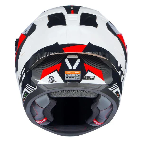 Korda Sonic GP Brave Helmet (Gloss White & Red) - Image 7