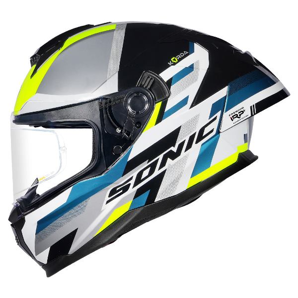 Korda Sonic GP Moze Helmet (Gloss Fluorescent Yellow) - Image 11