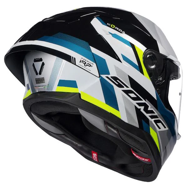 Korda Sonic GP Moze Helmet (Gloss Fluorescent Yellow) - Image 4