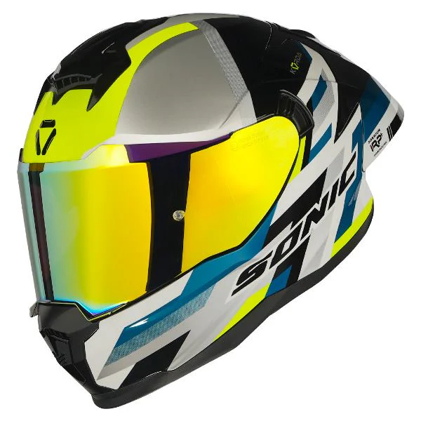 Korda Sonic GP Moze Helmet (Gloss Fluorescent Yellow) - Image 5