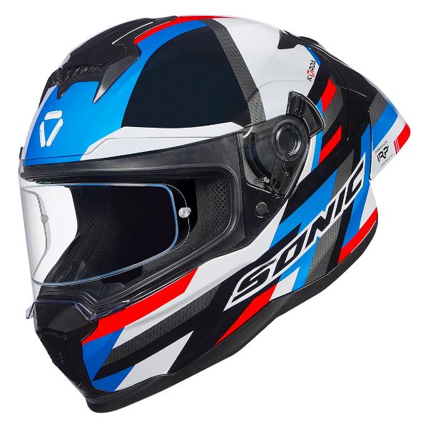 Korda Sonic GP Moze Helmet (Gloss Red & Blue)