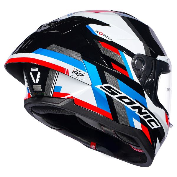 Korda Sonic GP Moze Helmet (Gloss Red & Blue) - Image 3