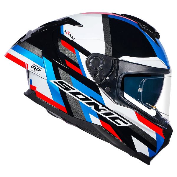 Korda Sonic GP Moze Helmet (Gloss Red & Blue) - Image 6