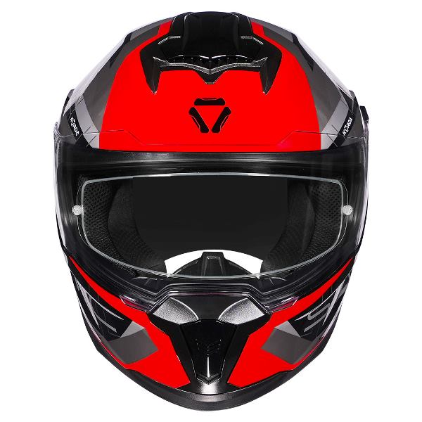 Korda Sonic GP Roadlion Helmet (Gloss Black & Red) - Image 5