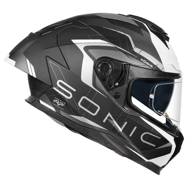 Korda Sonic GP Roadlion Helmet (Matt Black & Grey) - Image 9
