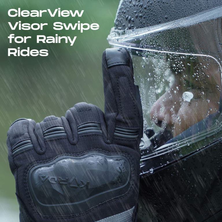 Korda Splash Waterproof Riding Gloves - Black - Image 4