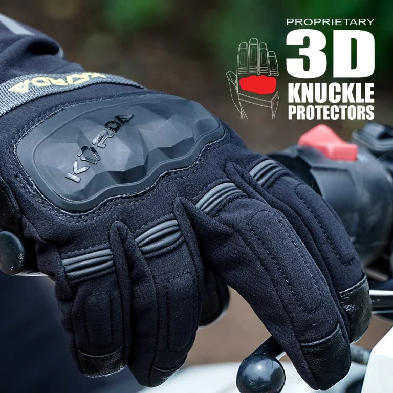 Korda Splash Waterproof Riding Gloves - Black - Image 5