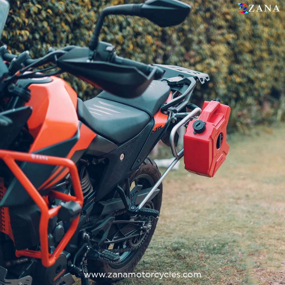 KTM ADV 250/390/390 X - Silver Saddle Stay with Jerry Can Mounting by ZANA - ZI-8124 - Image 5