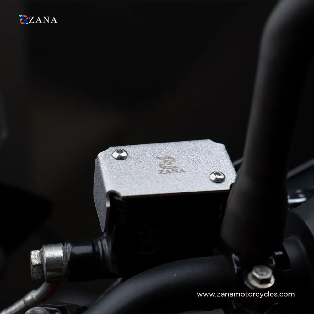 KTM Duke Front Fluid Reservoir Cover Silver Painted-ZI-8198 - Image 3