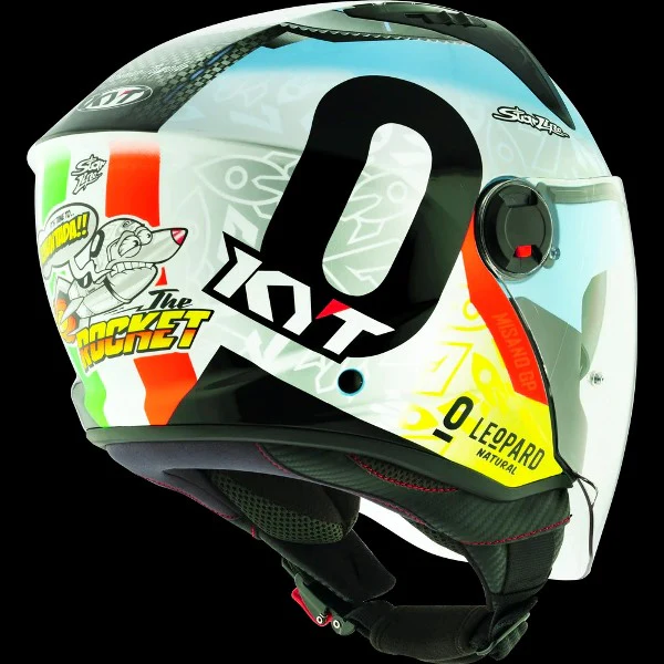 KYT D City Foggia Misano 2022 Replica Gloss Open Face Helmet-Blue - Image 5