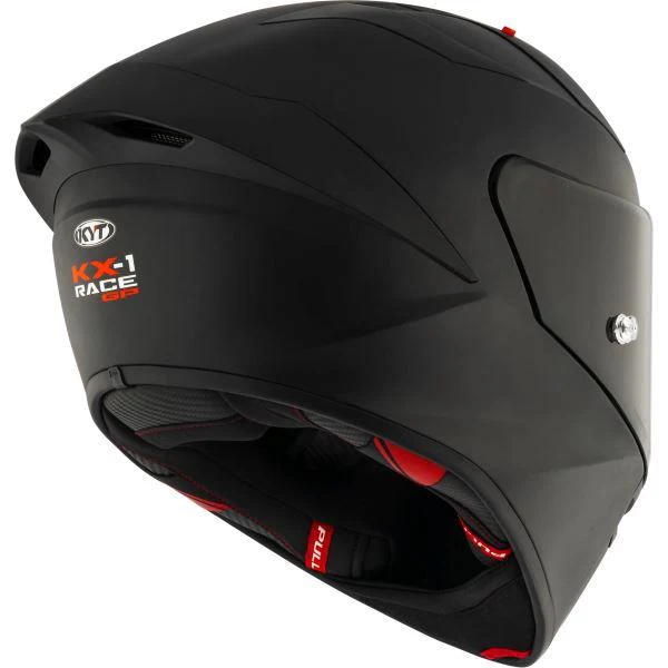 KYT KX1 RACE GP Solid Ice Matt Black Helmet - Image 3