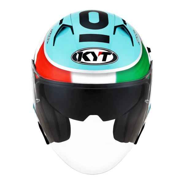 KYT NFJ Dennis Foggia Leopard Gloss Helmet - Image 3