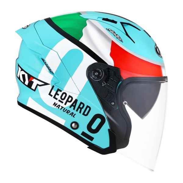 KYT NFJ Dennis Foggia Leopard Gloss Helmet - Image 5