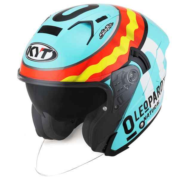 KYT NFJ Jaume Masia Leopard Replica Gloss Helmet - Image 3