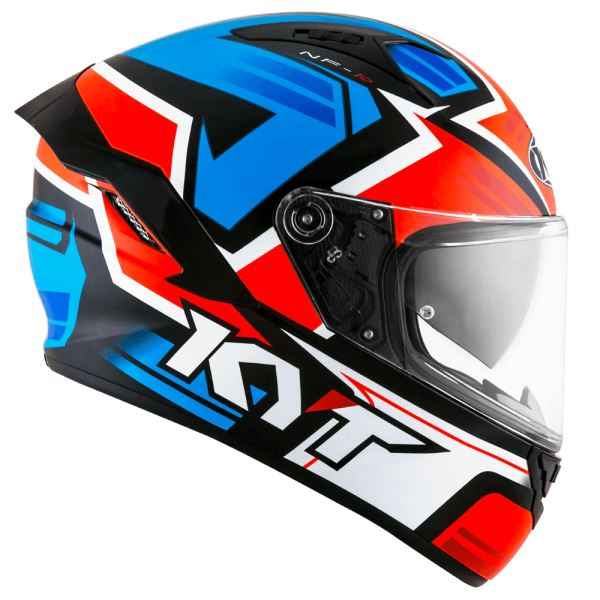 KYT NFR Artwork Red Blue Gloss Helmet - Image 5