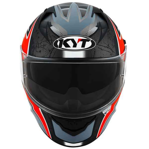 KYT NFR Mindset Matt Anthracite Red Helmet - Image 2