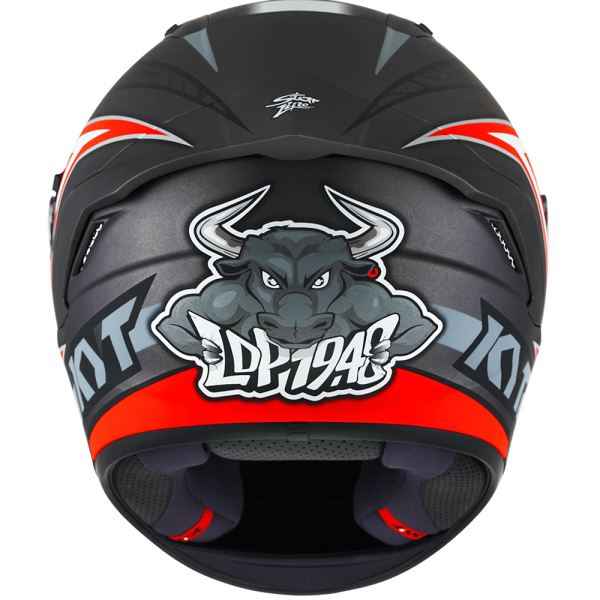 KYT NFR Mindset Matt Anthracite Red Helmet - Image 6