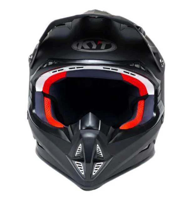 KYT Off Road - Jumpshot Plain Gloss Black - Off Road Helmet - Image 2