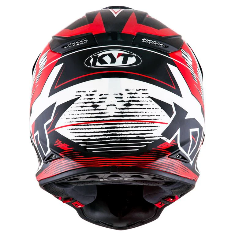 KYT Off Road - Skyhawk Digger White/Red - Off Road Helmet - Image 3