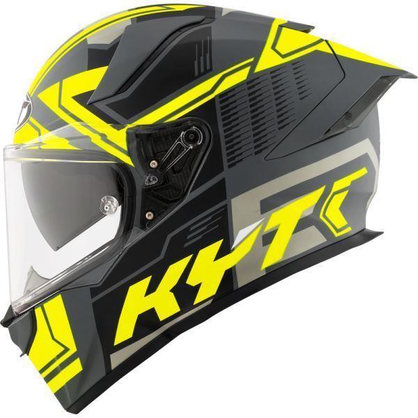 KYT R2R Pro Octane Matt-Black/Yellow Helmet