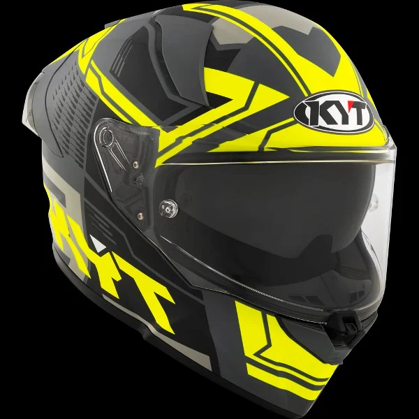 KYT R2R Pro Octane Matt-Black/Yellow Helmet - Image 3