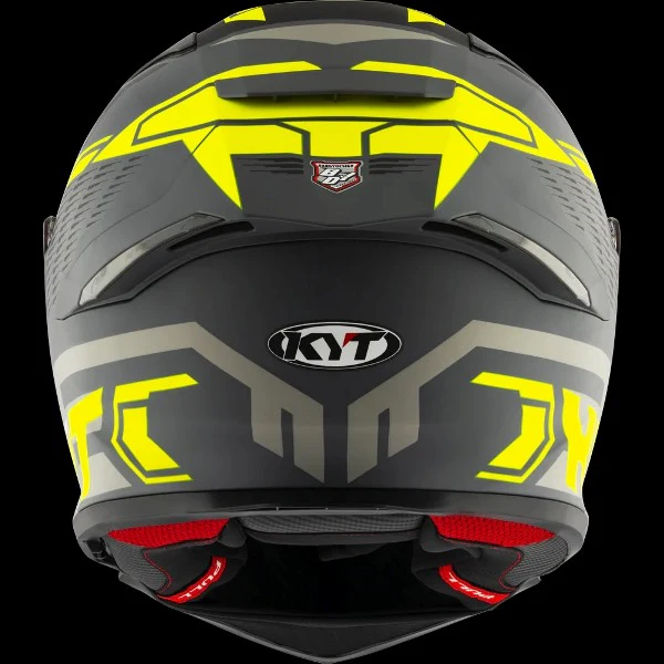 KYT R2R Pro Octane Matt-Black/Yellow Helmet - Image 6