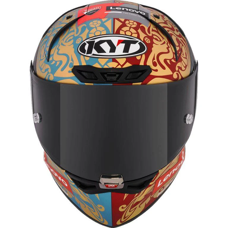 KYT Racing KX-1 RACE GP - Bastianini Idn Rep 2023 With Sponsor Matt - Full Face Helmet - Image 3