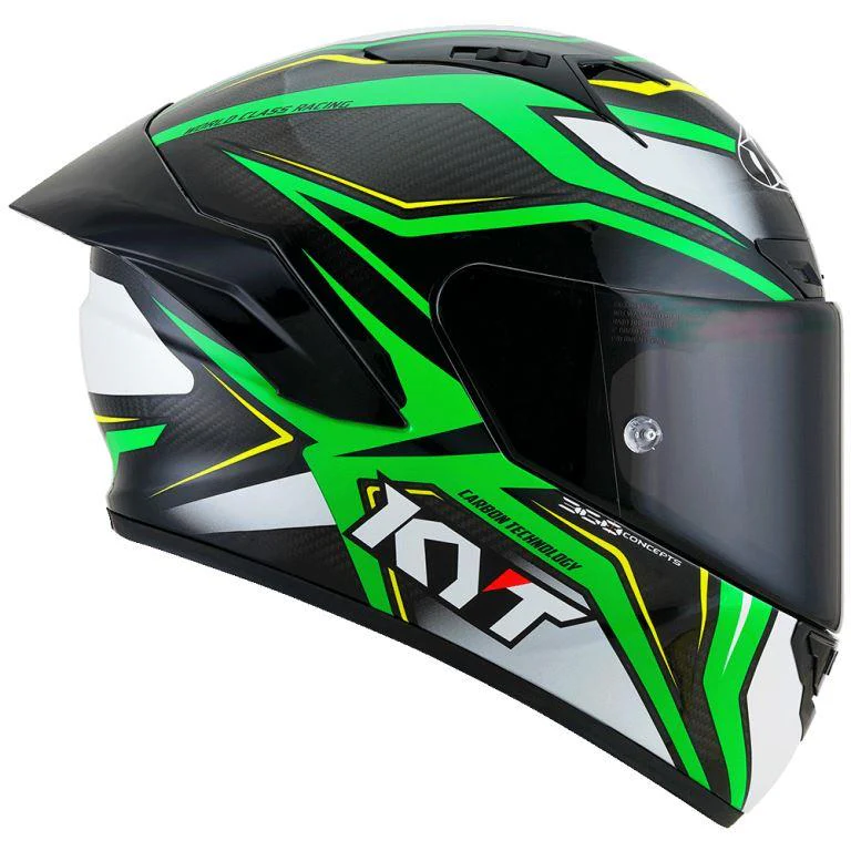 KYT Racing - NZ-Race Carbon Stride Green Fluo - Full Face Helmet - Image 4