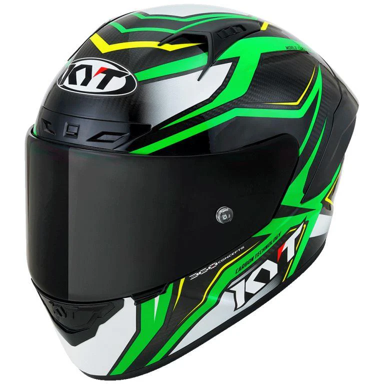 KYT Racing - NZ-Race Carbon Stride Green Fluo - Full Face Helmet - Image 7