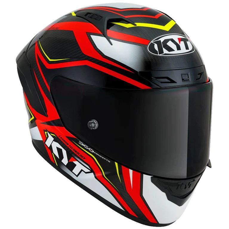 KYT Racing - NZ-Race Carbon Stride Red White - Full Face Helmet - Image 4