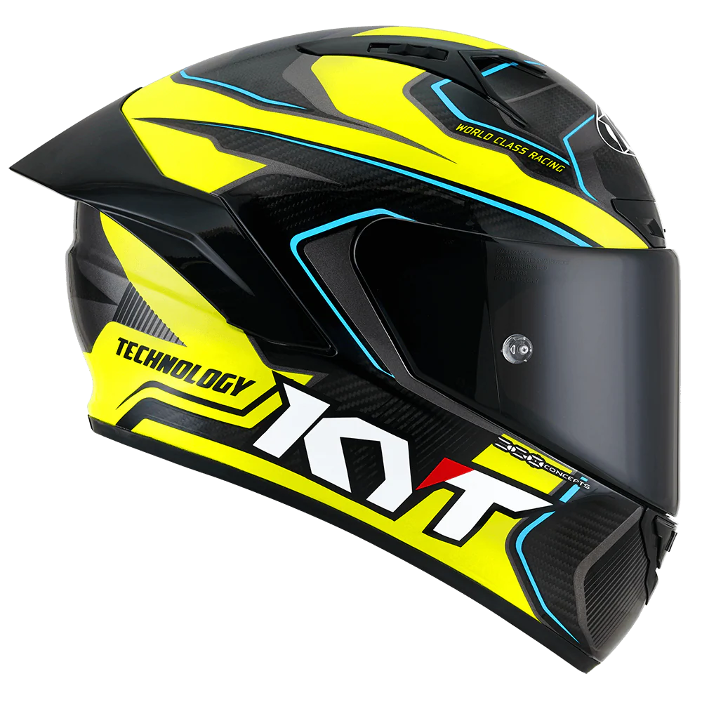 KYT Racing - NZ-Race Competition Gloss Black Yellow - Full Face Helmet - Image 2
