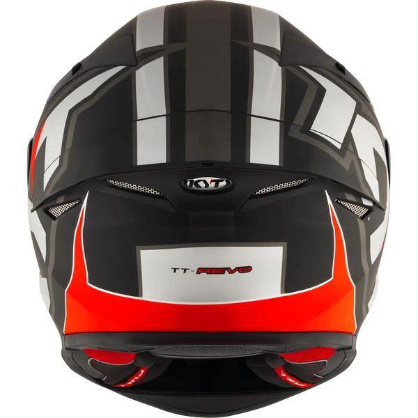 KYT Sport Touring - TT-REVO Electron Matt Grey Red - Full Face Helmet - Image 2