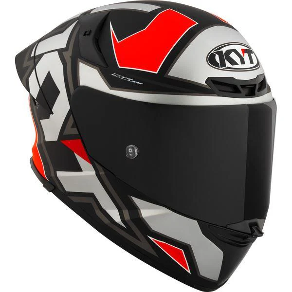 KYT Sport Touring - TT-REVO Electron Matt Grey Red - Full Face Helmet - Image 6