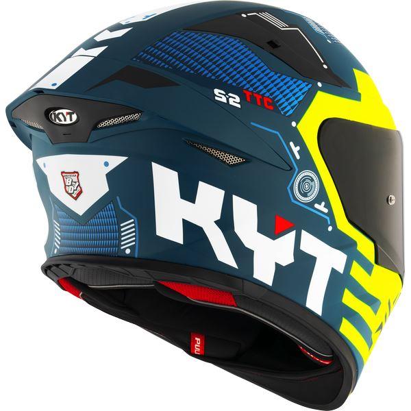 KYT Sport Touring - TT-REVO Fuselage Matt Yellow - Full Face Helmet - Image 6