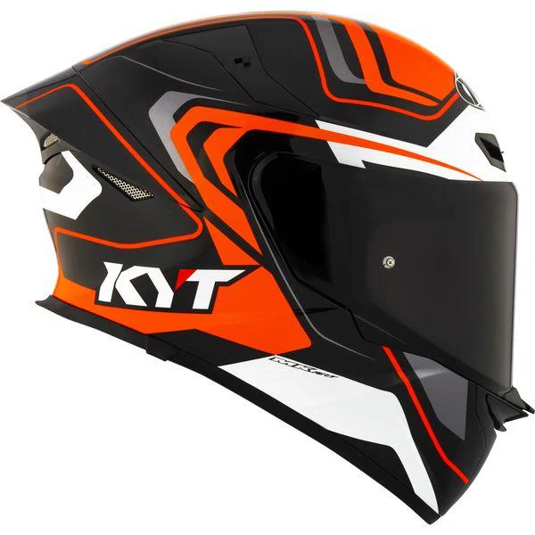 KYT Sport Touring - TT-REVO Overtech Black Orange - Full Face Helmet - Image 6
