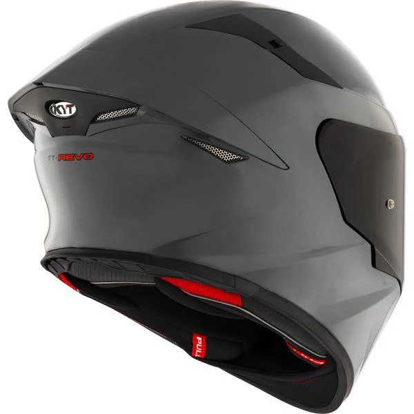 KYT Sport Touring - TT-REVO Plain Matt Grl Grey - Full Face Helmet - Image 8