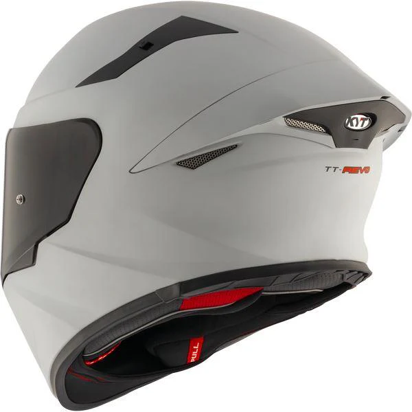 KYT Sport Touring - TT-REVO Plain Matt Asp Grey - Full Face Helmet - Image 8