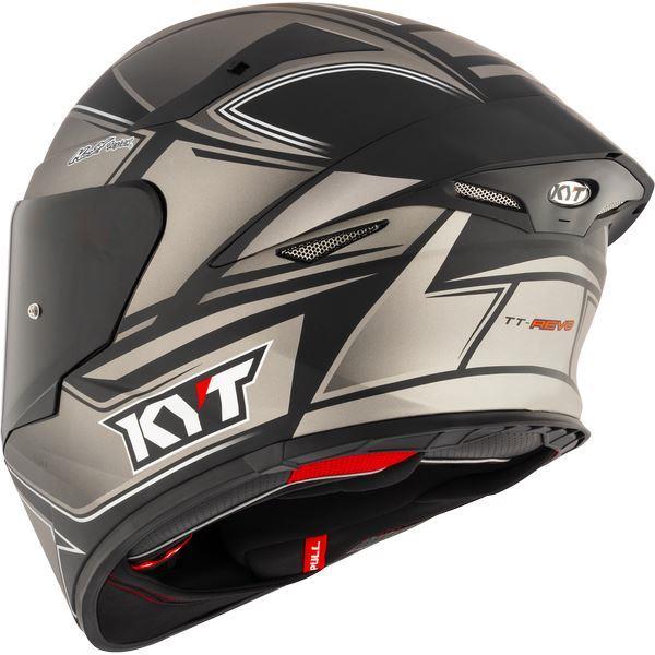 KYT Sport Touring - TT-REVO Tourist Matt Cool Grey - Full Face Helmet - Image 4
