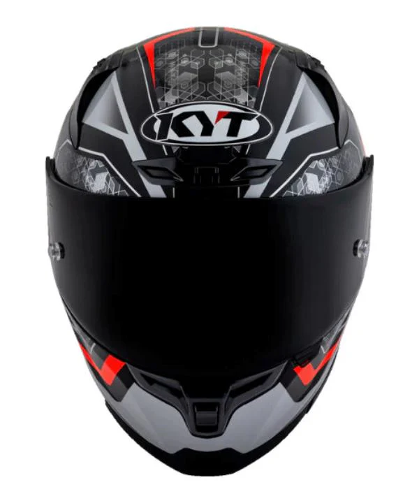 KYT Striker 2V #01 Gloss Black Red Helmet - Image 6