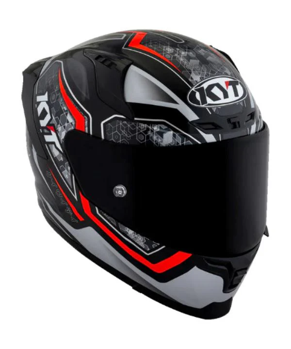 KYT Striker 2V #01 Gloss Black Red Helmet - Image 7
