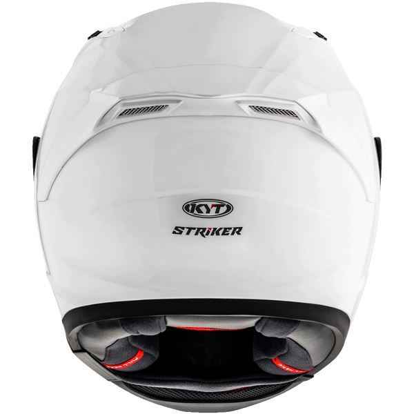 KYT Striker 2V Plain Gloss White Helmet - Image 3