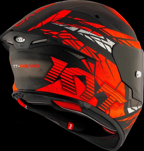 KYT TT Revo Combustion Matt Black-Red Helmet - Image 7