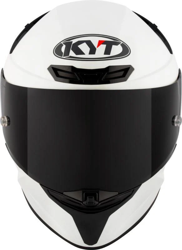 KYT TT Revo Plain Crystal White Matt-Helmet - Image 2